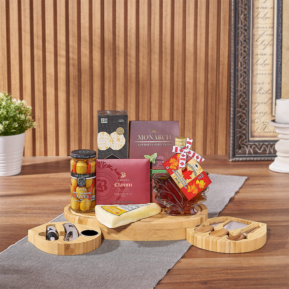 Kosher Maple Syrup Cheese Gift Box – how the gift is presented