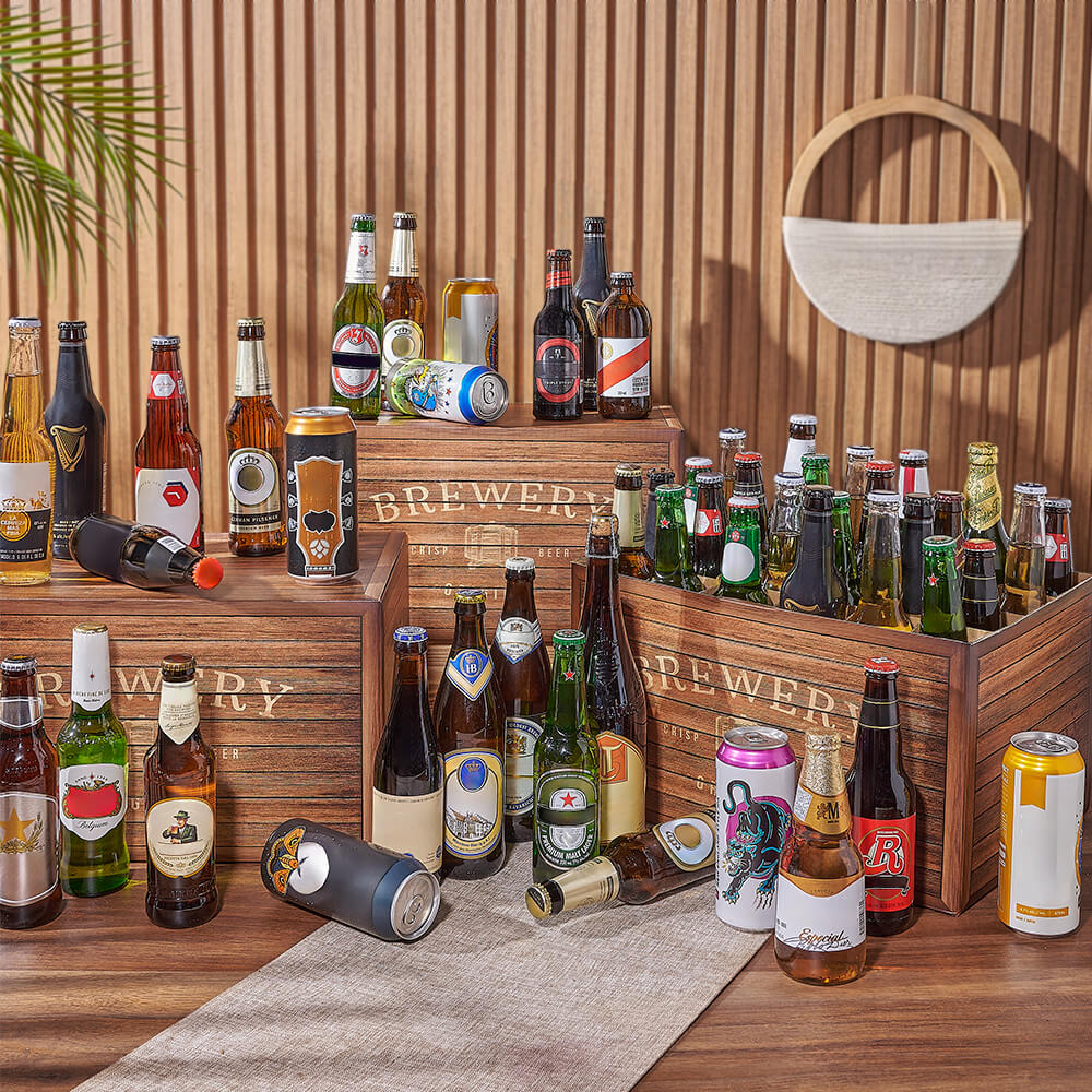 Beer Gift Basket with Brewery Box – how the gift is presented