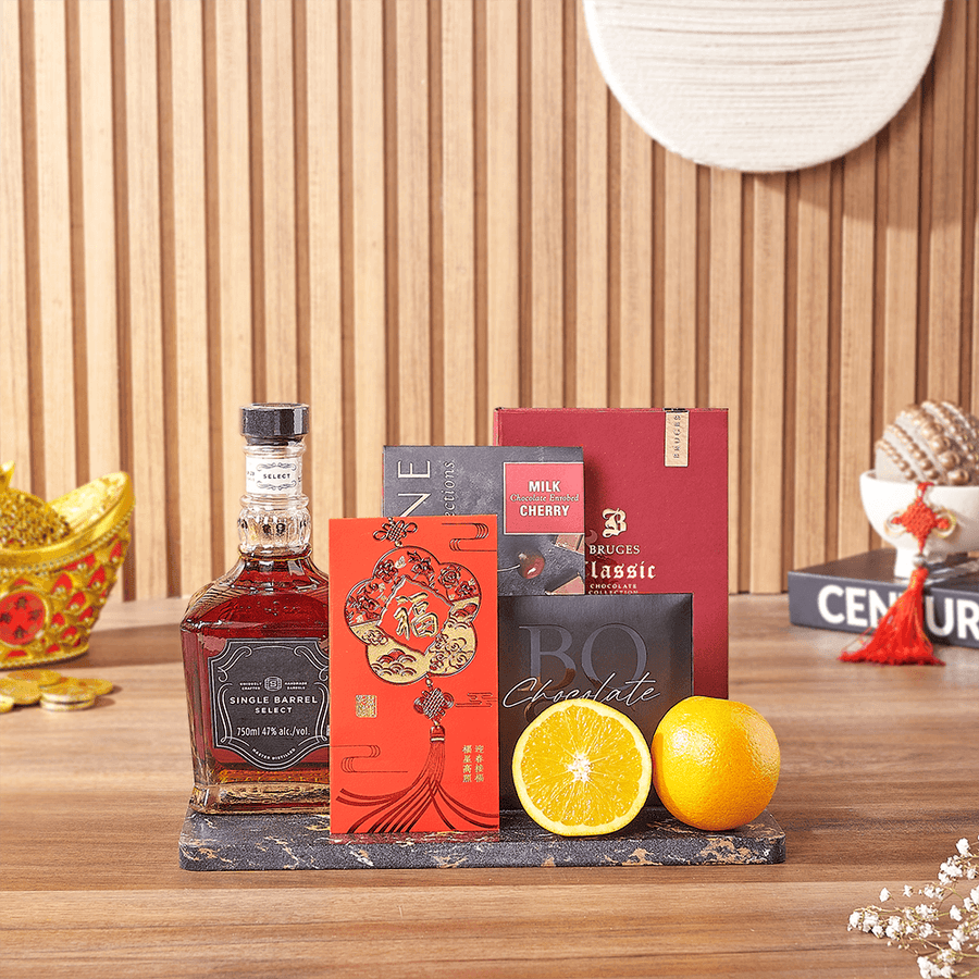 Chinese New Year Lucky Spirits Gift, chinese new year gift, chinese new year, lunar new year gift, lunar new year, liquor gift, liquor, Los Angeles delivery