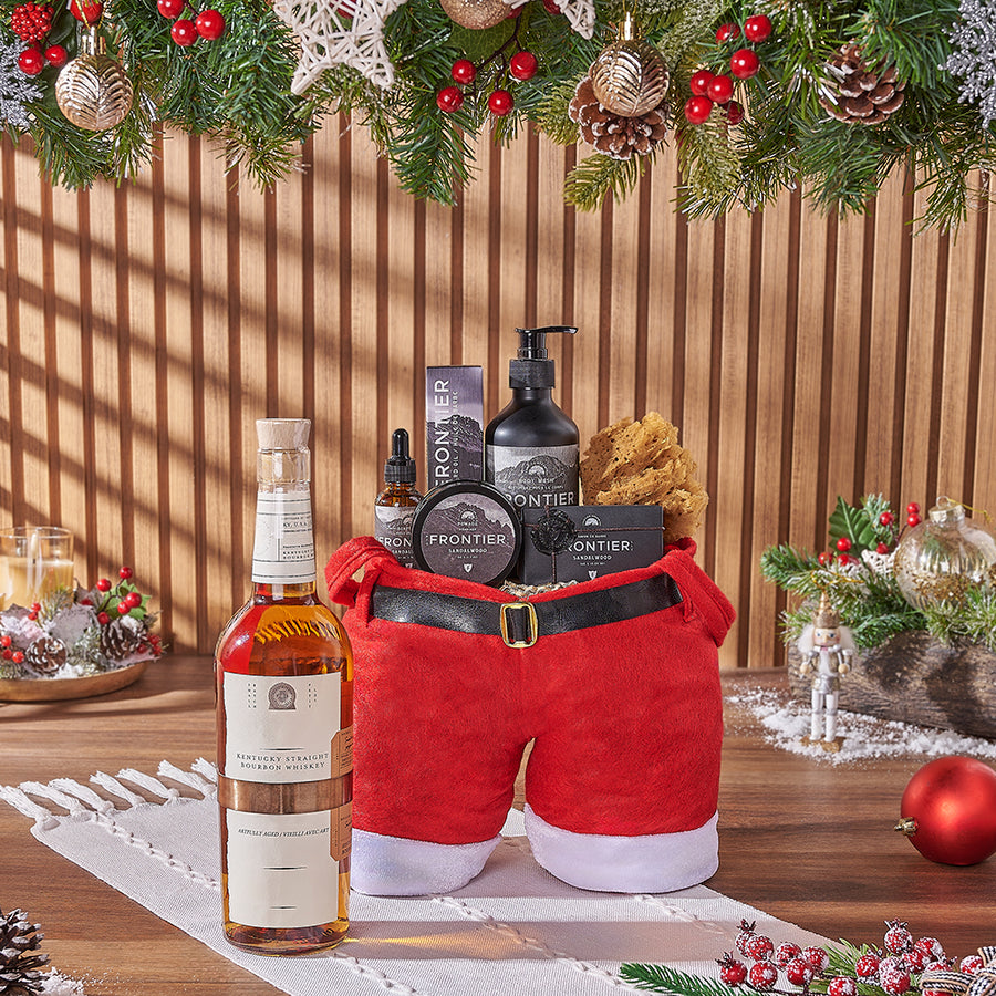 Christmas Liquor & Spa Gift Bag, liquor gift, liquor, spa gift, spa, Christmas gift, Christmas, men's spa gift, men's spa, Los Angeles delivery