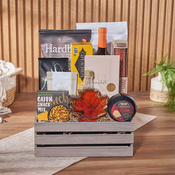 Crunch & Flavor Gourmet Feast Wine gift baskets Los Angeles