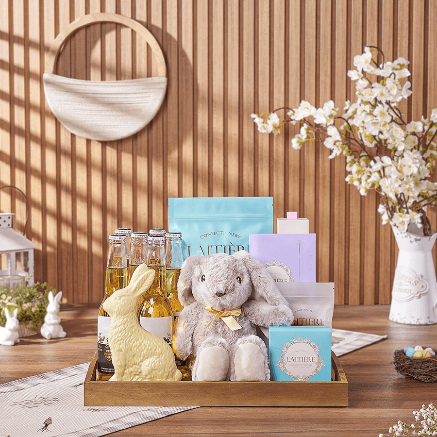 Festive Easter Beer & Candy Tray, easter gift, easter, beer gift, beer, chocolate gift, chocolate, Los Angeles delivery