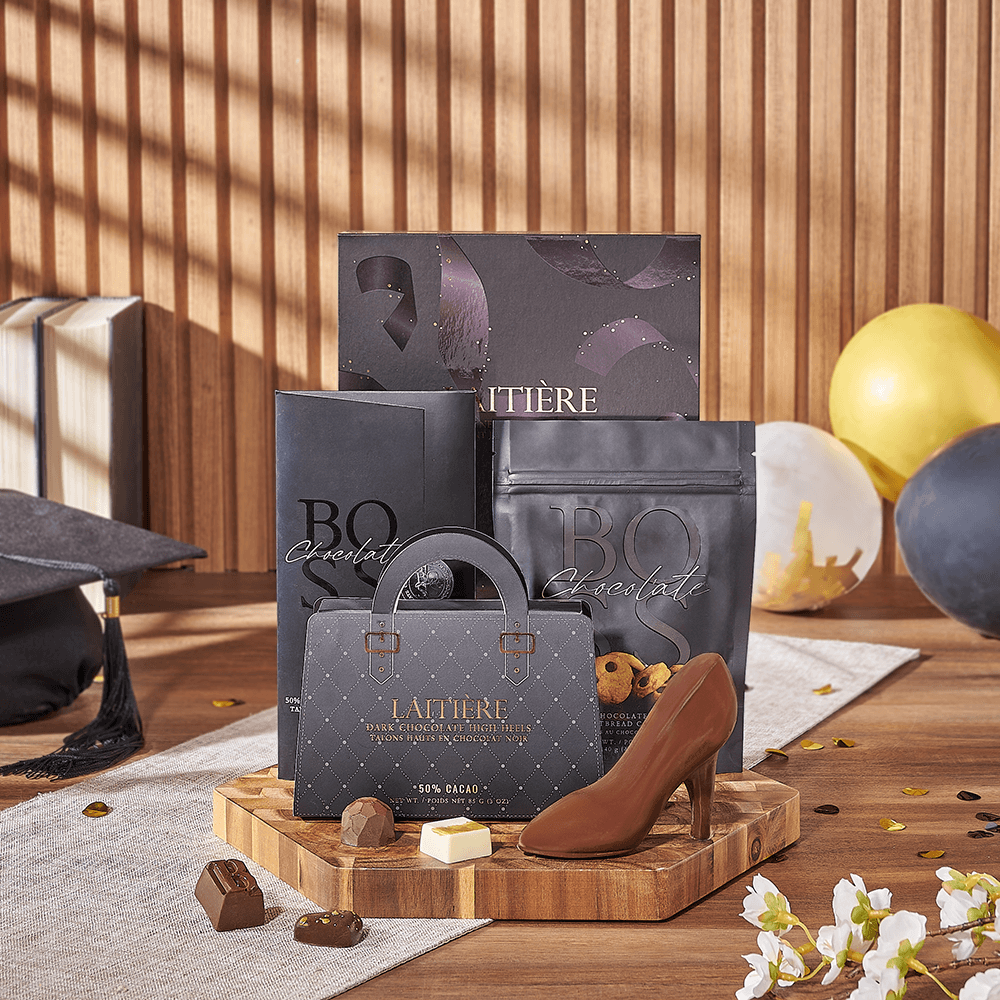 Graduation Chocolate and Board Gift – how the gift is presented