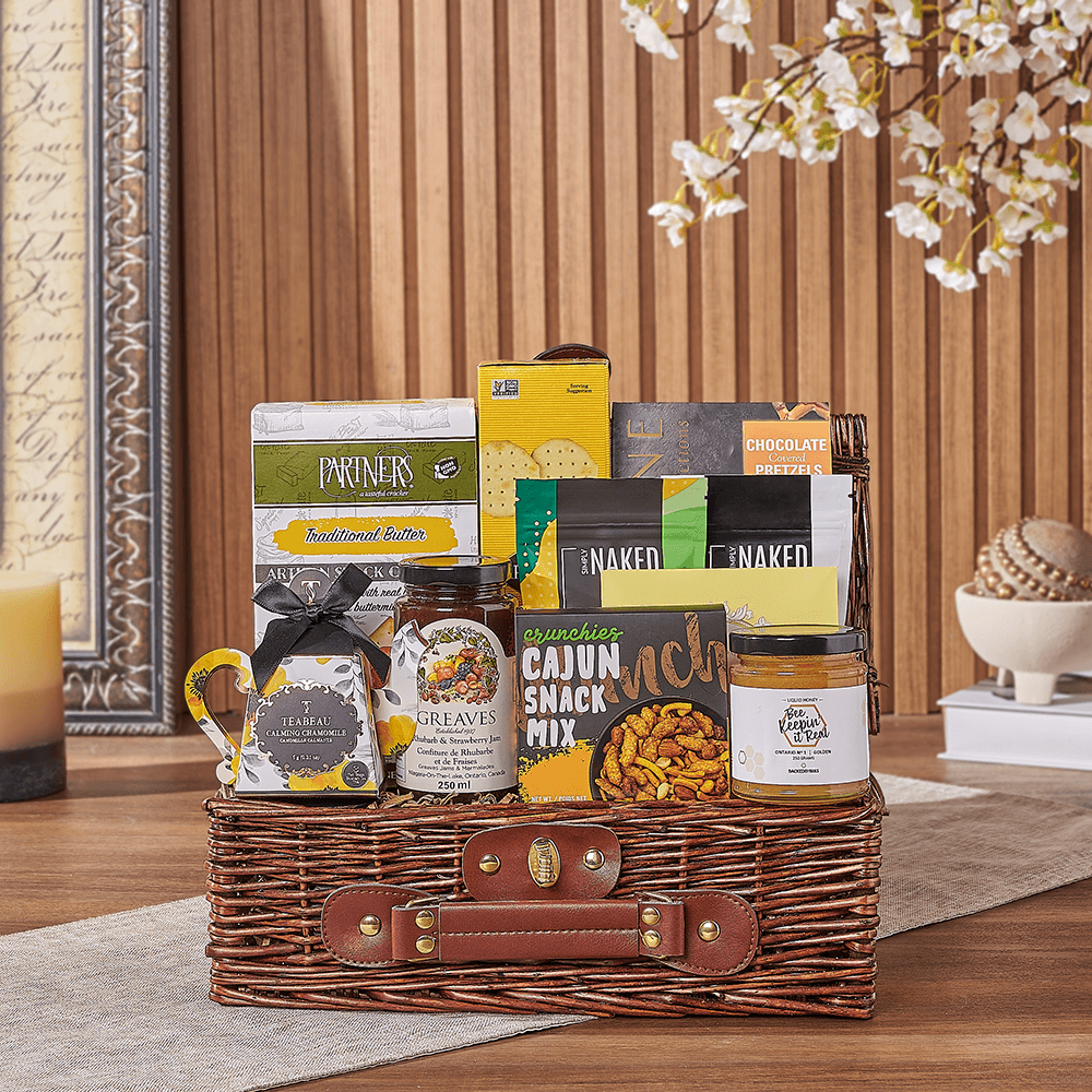 Halal Wicker Picnic Basket – how the gift is presented