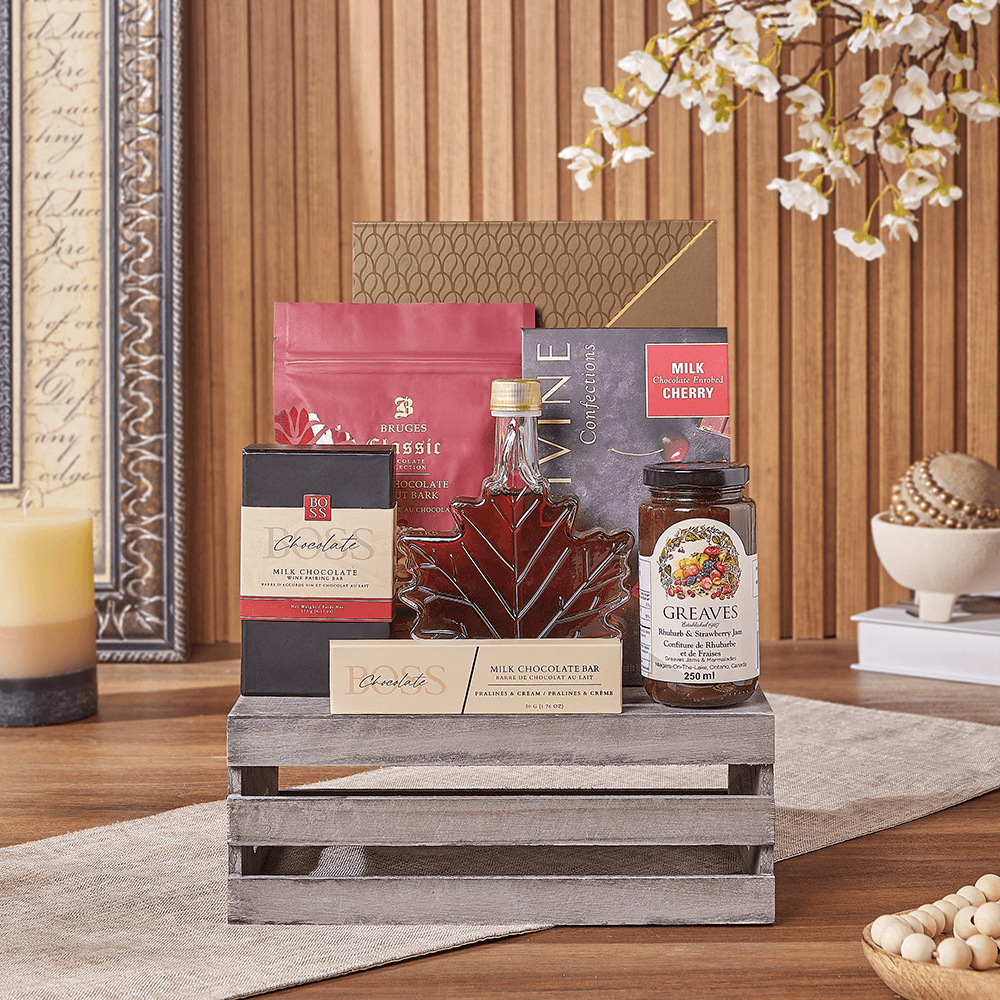 Halal Chocolate Gift Crate – how the gift is presented