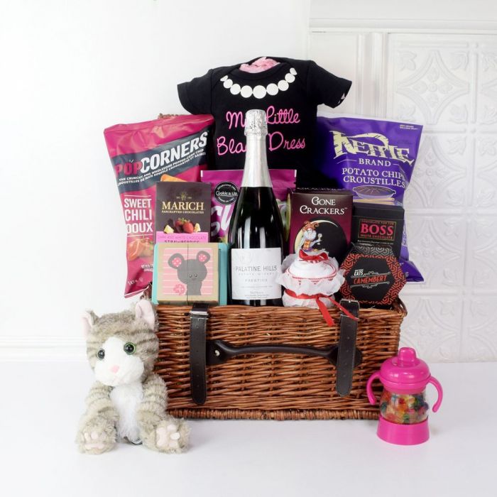 I Am Born Gift Basket With Champagne from Los Angeles Baskets - Los Angeles Delivery