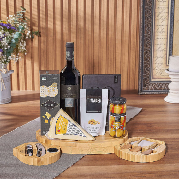 Kosher Wine & Cheese Party Gift Kosher gift baskets Los Angeles