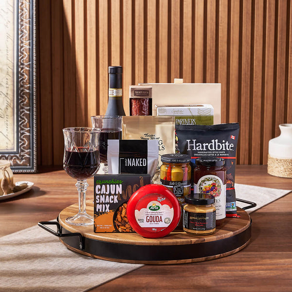 Wish You Success Wine & Goodies Gift Basket Wine gift baskets Los