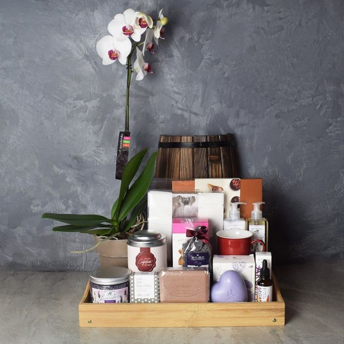 Bubbles & Bites Spa Gift Basket from Los Angeles Baskets - Spa Gift Basket - Los Angeles Delivery