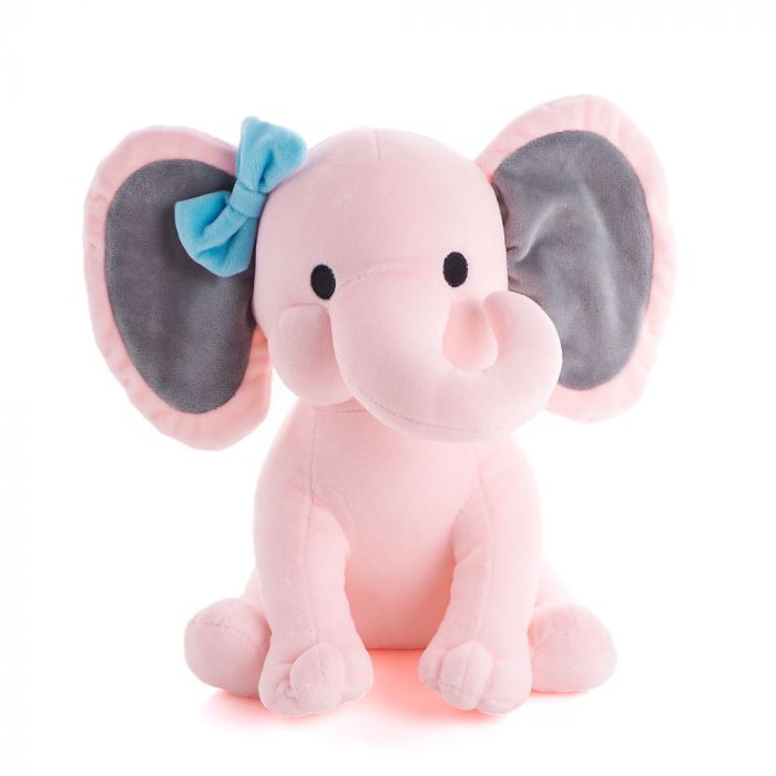 Large Pink Plush Elephant from Los Angeles Baskets - Los Angeles Delivery