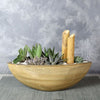 Moss Park Succulent Boat Garden from Los Angeles Baskets - Los Angeles Delivery