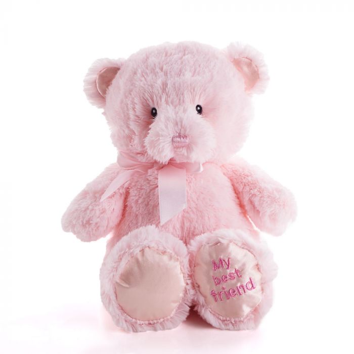 Pink Best Friend Baby Plush Bear from Los Angeles Baskets - Los Angeles Delivery