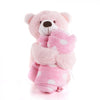 Pink Hugging Blanket Bear from Los Angeles Baskets - Los Angeles Delivery