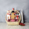 Sweet Crunch Christmas Wine Set From Los Angeles Baskets - Los Angeles Delivery