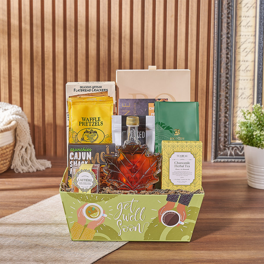 For someone on the mend, send the Get Well Soon Energizing Gift Set. This charming gift has a tempting selection of sweet and salty treats that will have the recipient back on their feet in no time. Los Angeles Delivery