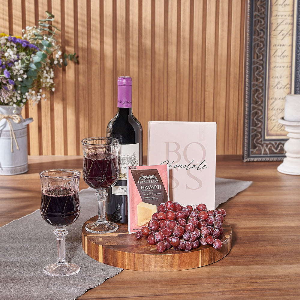 Kosher Wine &amp; Cheese Crate Los Angeles Baskets- Los Angeles Delivery