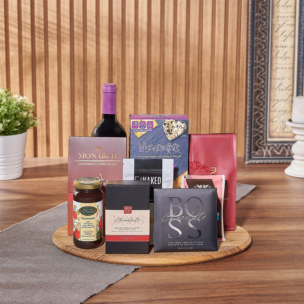 Kosher Wine &amp; Snack Board
Los Angeles Baskets - Los Angeles Delivery