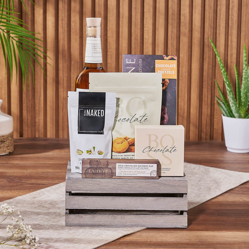 Annex Liquor & Snack Basket, liquor gift, liquor, nuts gift, nuts, Los Angeles delivery
