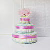 Baby Girl Diaper Cake Gift Set from Los Angeles Baskets - Los Angeles Baskets