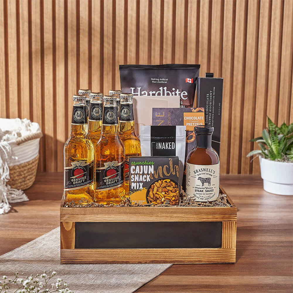 Beer &amp; Total Snacking Crate, beer gift, beer, gourmet gift, gourmet, chocolate gift, chocolate, Los Angeles delivery