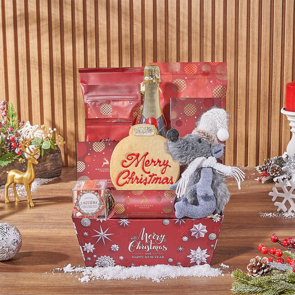 Bubbly Holiday Gift Set, champagne gift, champagne, christmas gift, christmas, holiday gift, holiday, Los Angeles delivery