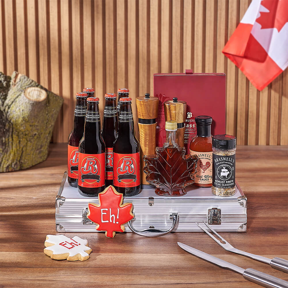 Canada Day Beer &amp; Grill Gift Set, beer gift, beer, grill gift, grill, canada day gift, canada day, Los Angeles delivery