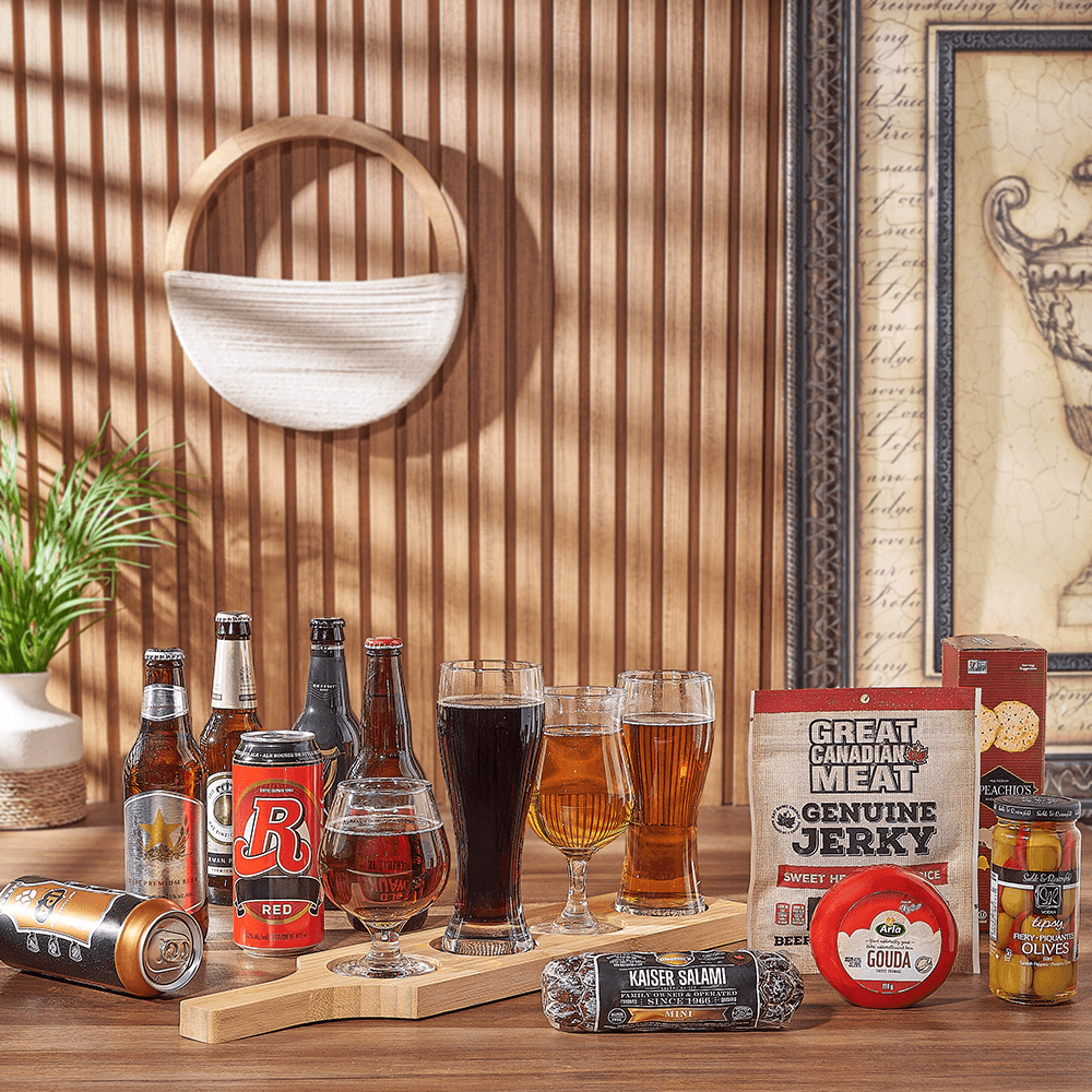 Charcuterie &amp; Beer Flight Gift, beer gift, beer, charcuterie gift, charcuterie, beer flight gift, beer flight, Los Angeles delivery