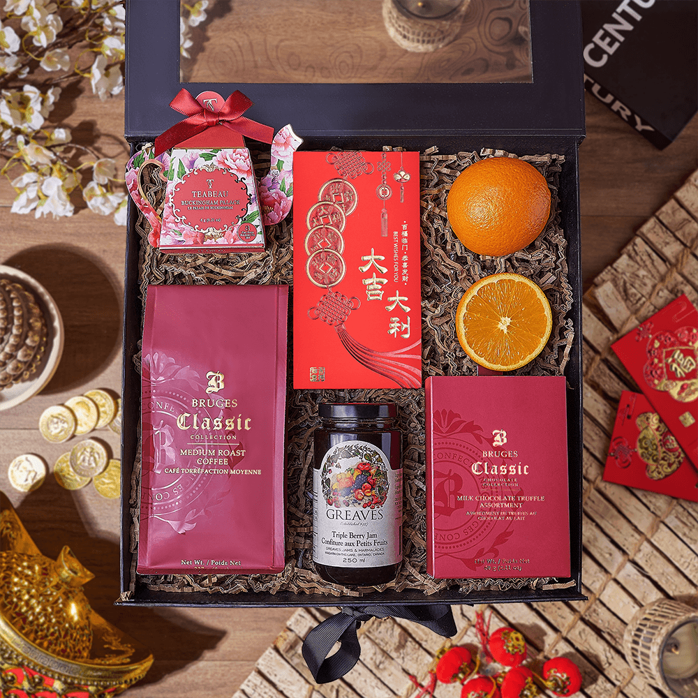 Chinese New Year Coffee &amp; Tea Box, tea gift, tea, chinese new year gift, chinese new year, lunar new year gift, lunar new year, Los Angeles delivery