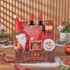 Christmas Wine Pairing Basket, wine gift, wine, chocolate gift, chocolate, christmas gift, christmas, Los Angeles delivery