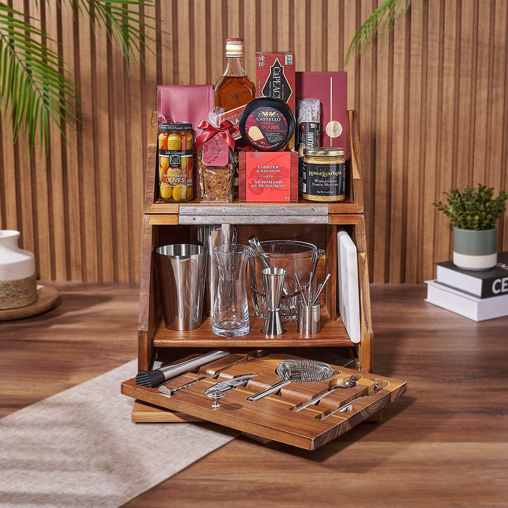Complete Bar &amp; Snack Set, liquor gift, liquor, bar set gift, bar set, seafood gift, seafood, Los Angeles delivery