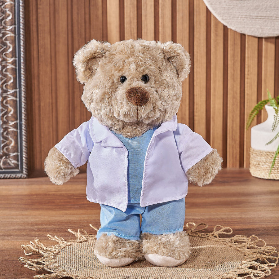 Doctor Teddy Bear, plush gift, plush, bear gift, bear, doctor gift, doctor, Los Angeles delivery