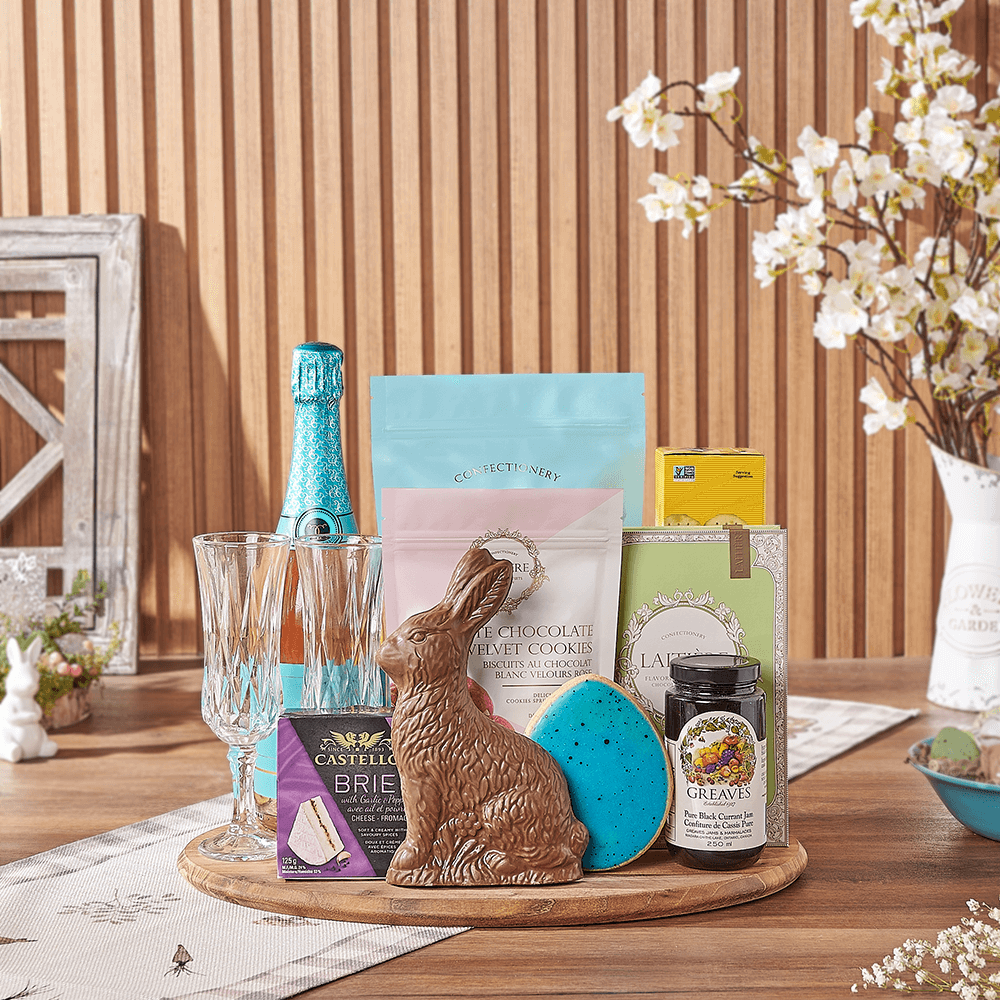 Easter Champagne Sharing Gift, champagne gift, champagne, sparkling wine gift, sparkling wine, chocolate gift, chocolate, easter gift, easter, Los Angeles delivery