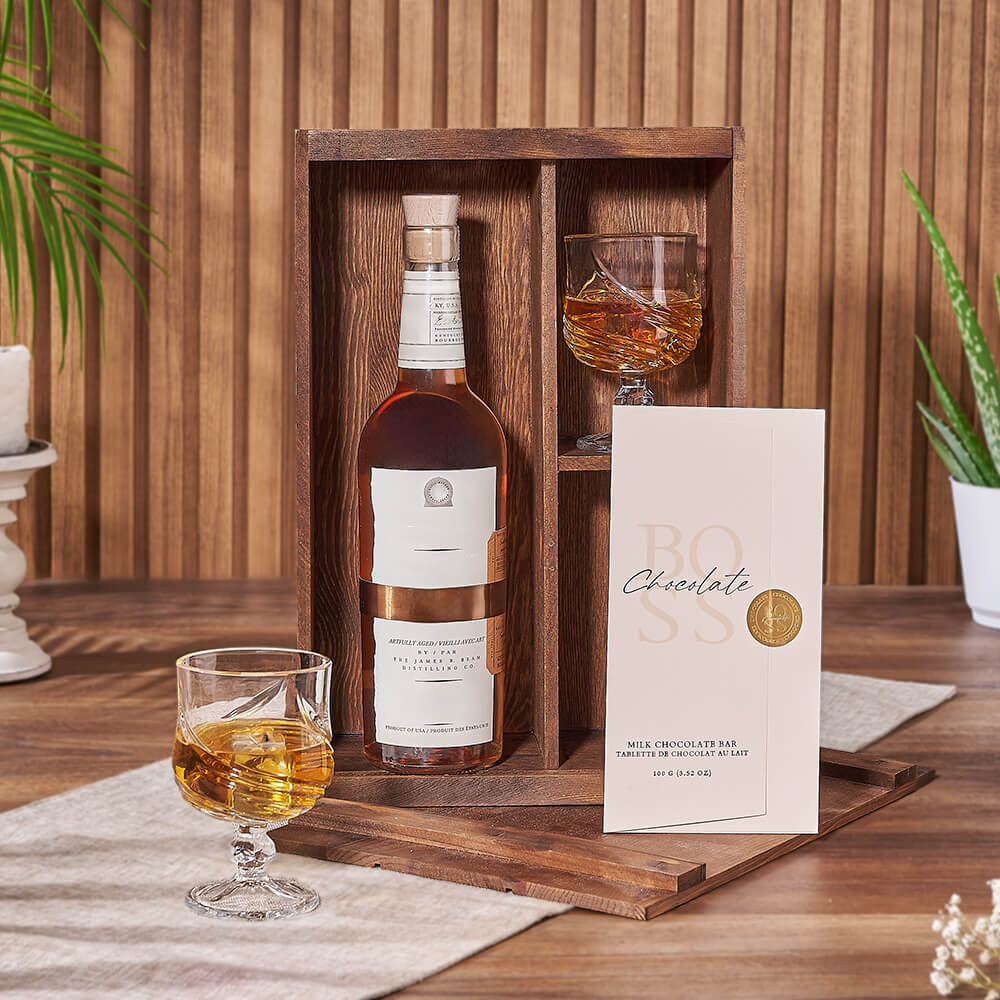 Executive Liquor & Decanter Set, liquor gift, liquor, chocolate gift, chocolate, Los Angeles delivery