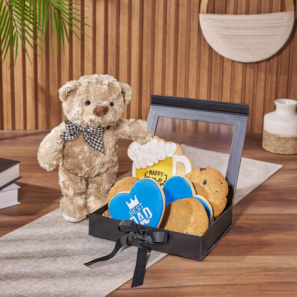 Father’s Day Cookie &amp; Bear Gift, fathers day gift, fathers day, cookie gift, cookie, Los Angeles delivery