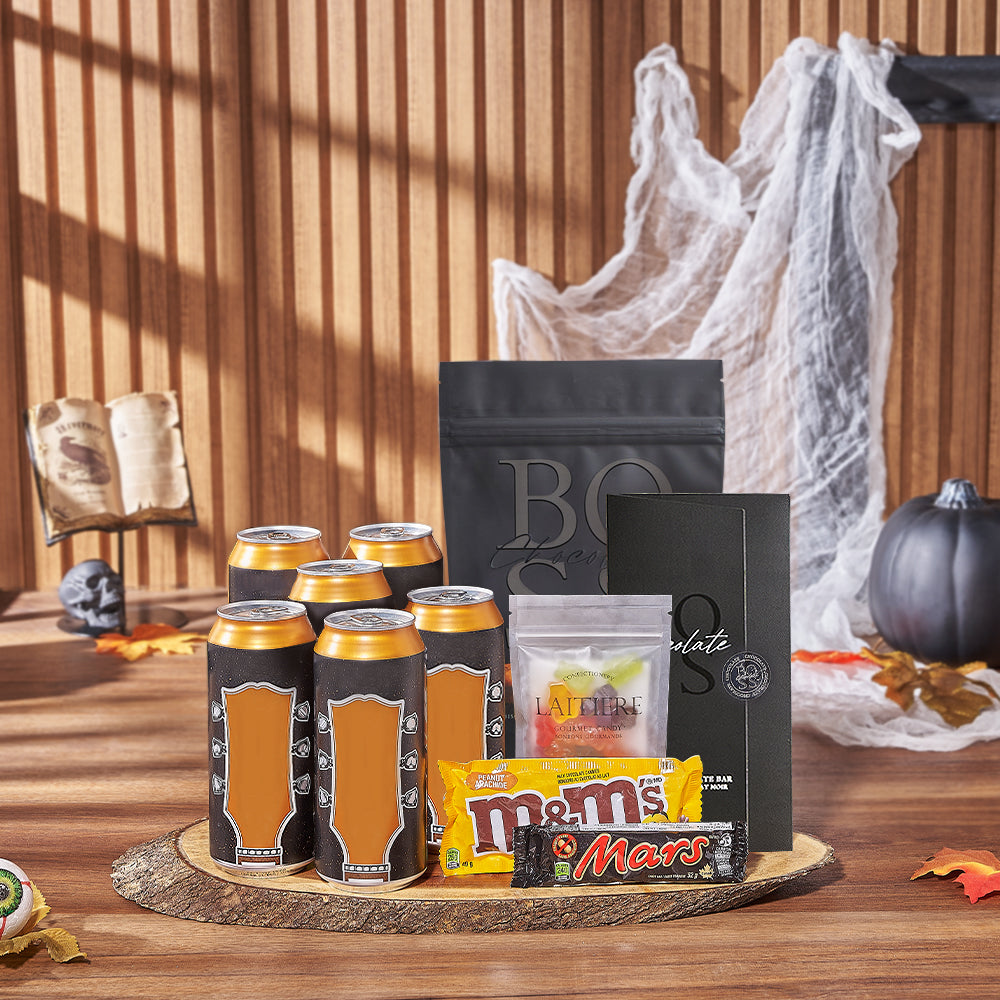 Halloween Popcorn &amp; Craft Beer Gift, craft beer gift, craft beer, beer gift, beer, halloween gift, halloween, Los Angeles delivery