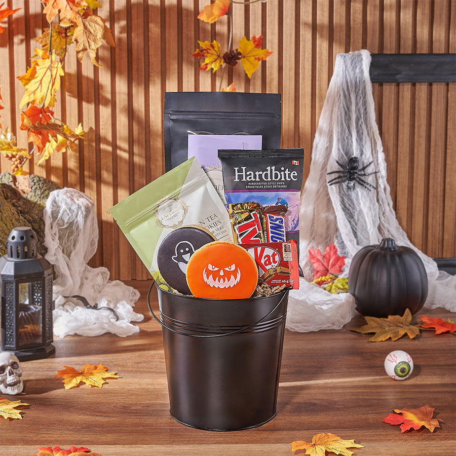 Halloween Tricks & Treats Gift Basket, halloween gift, halloween, candy gift, candy, chocolate gift, chocolate, Los Angeles delivery