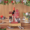 Holiday Wine & Cheese Snack Basket, wine gift, wine, chocolate gift, chocolate, christmas gift, christmas, Los Angeles delivery