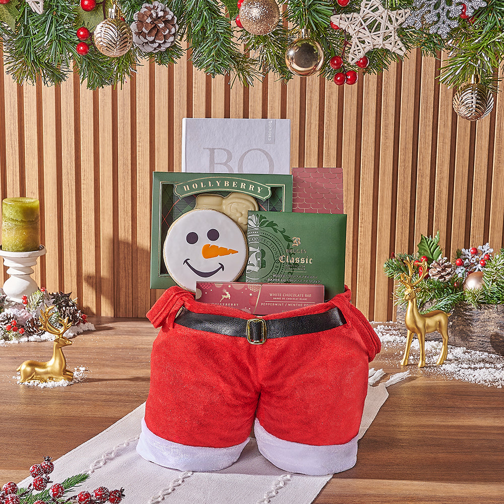 Christmas Cookie and Chocolate Bag – how the gift is presented