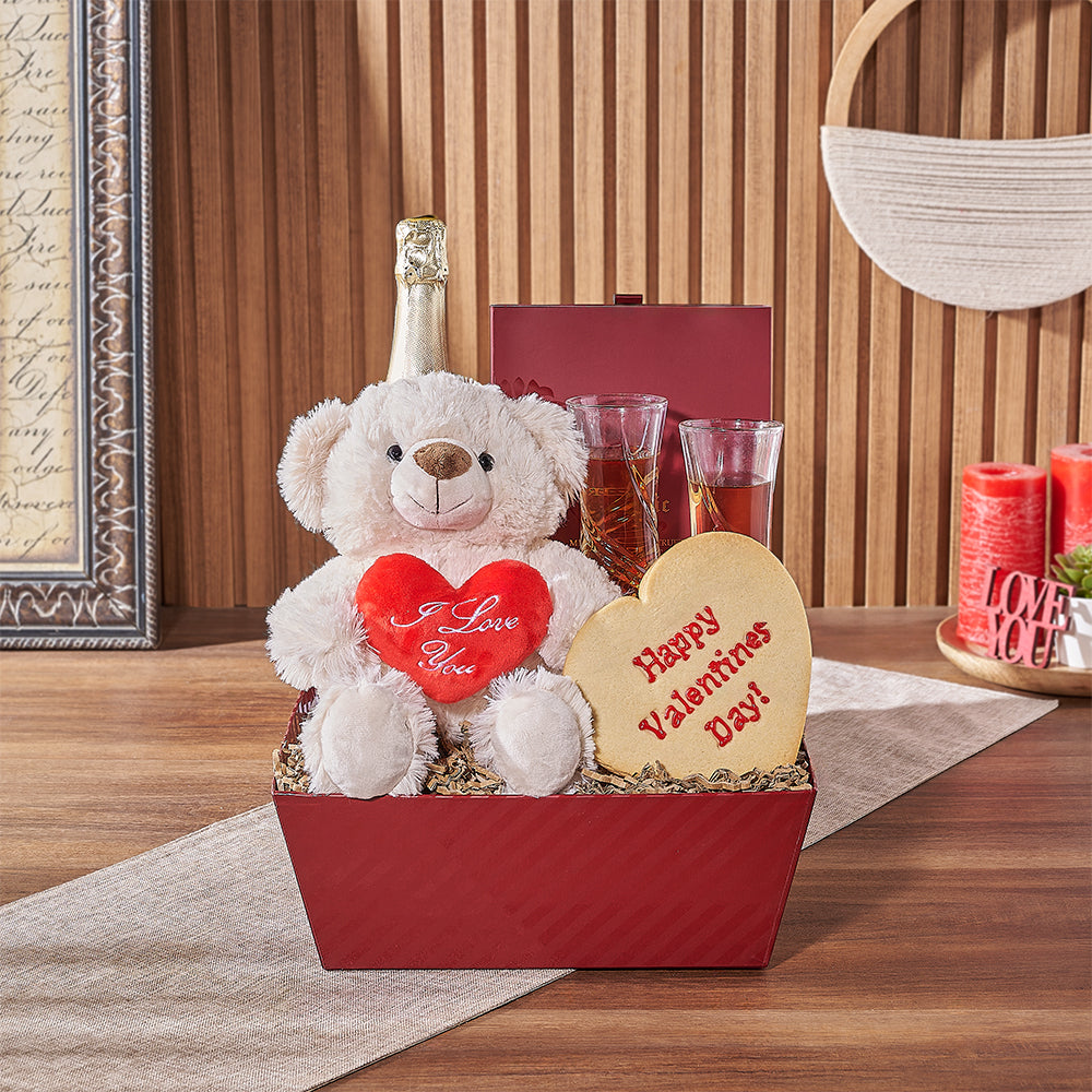 Wine and Sparkling Gift for Valentine's – how the gift is presented