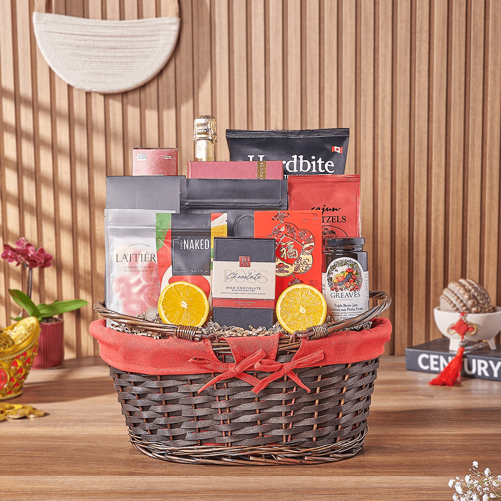 Luxe Chinese New Year Champagne Gift, champagne gift, champagne, sparkling wine gift, sparkling wine, chinese new year gift, chinese new year, lunar new year gift, lunar new year, Los Angeles delivery