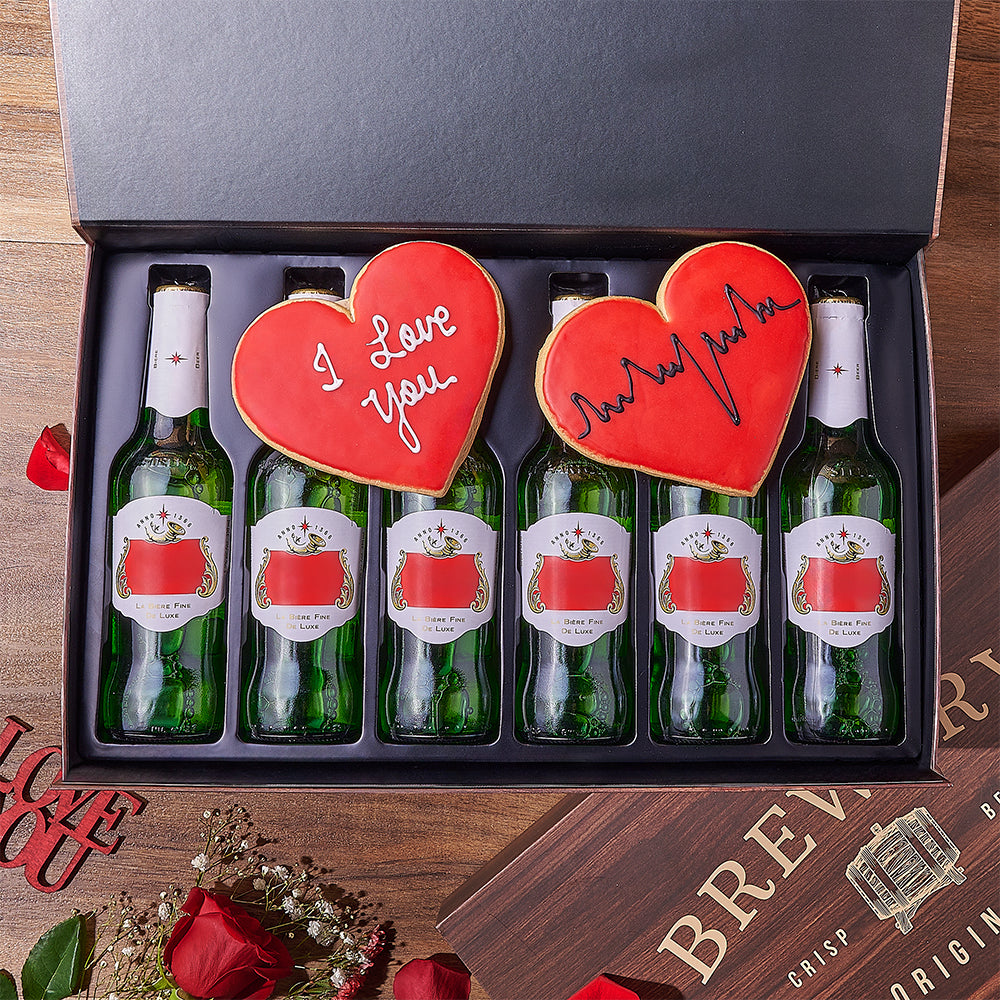 Valentine's Day Beer Gift Box, Los Angeles – how the gift is presented