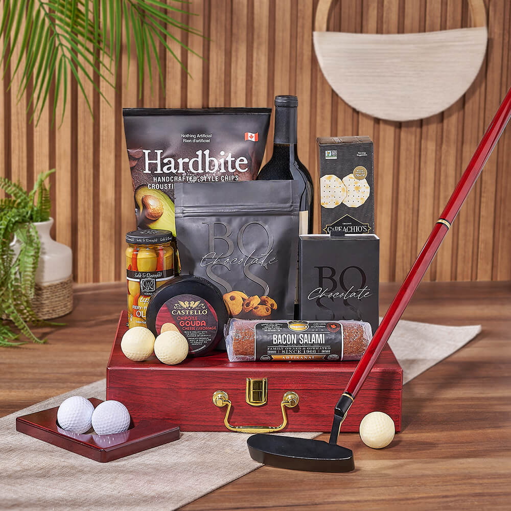 Putting &amp; Wine Gift Set, wine gift, wine, charcuterie gift, charcuterie, Los Angeles delivery