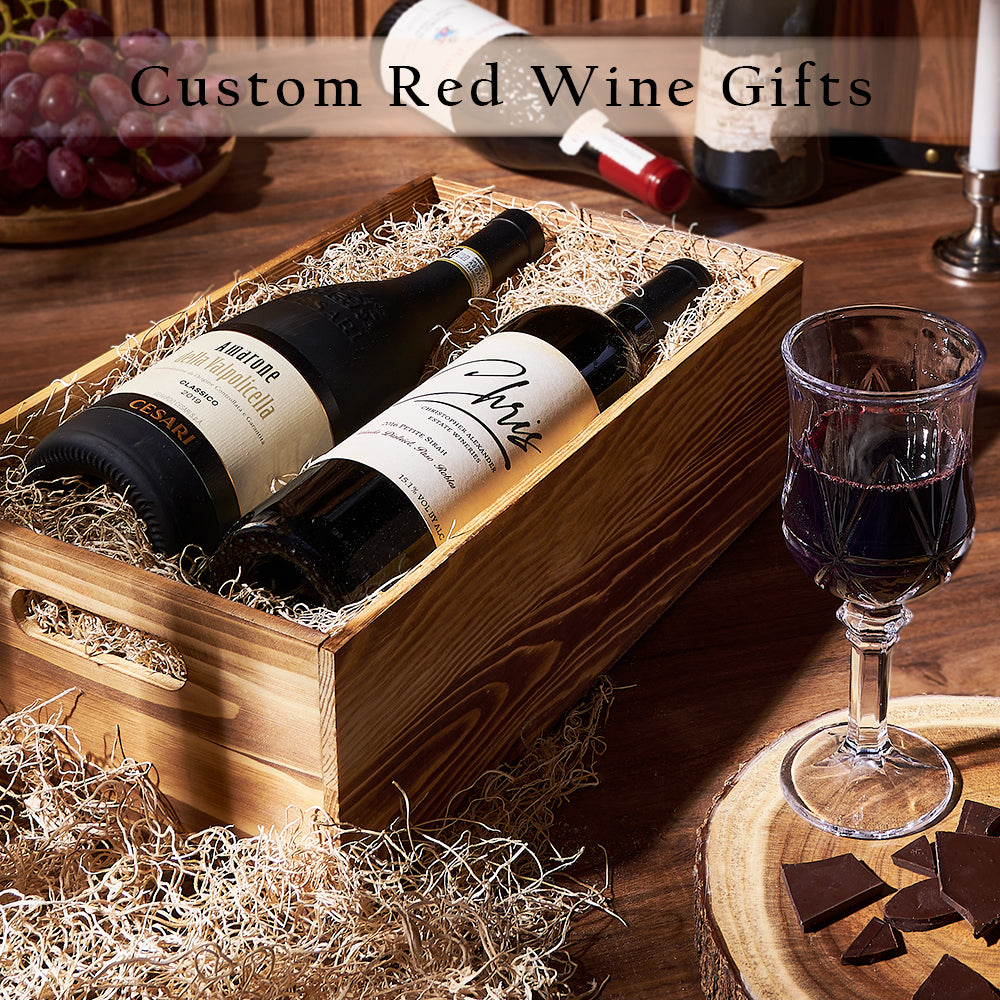 Red Wine Gifts from Los Angeles Baskets - Wine Gift Basket - Los Angeles Delivery
