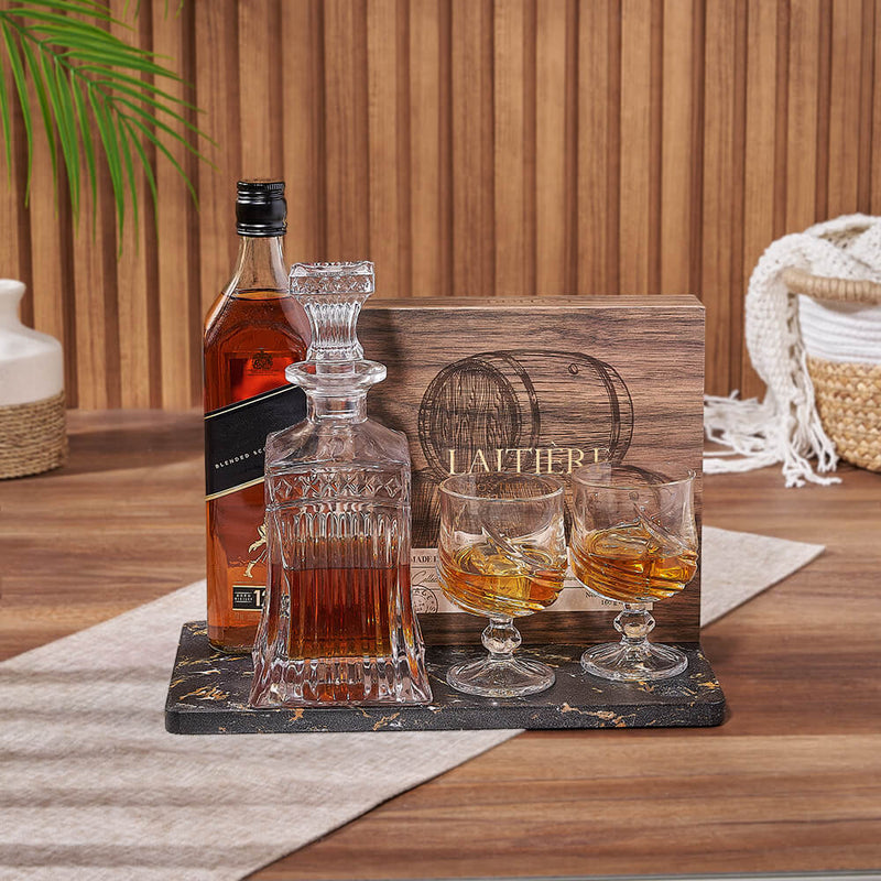 Richmond Hill Liquor & Chocolate Gift Basket, liquor gift, liquor, decanter gift, decanter, chocolate gift, chocolate, Los Angles delivery