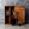  Rustic Decanter Gift Set features a decanter from Los Angeles Baskets - Los Angeles Delivery