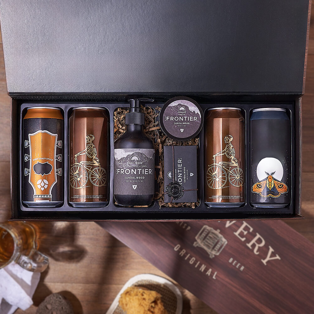 Sandalwood &amp; Craft Brew Box, beer gift, beer, spa gift, spa, Los Angeles delivery