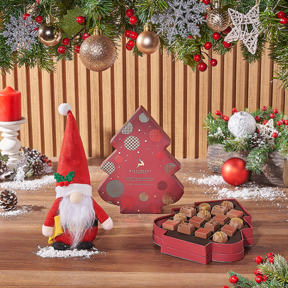 Santa &amp; Gourmet Chocolates Gift Set, Christmas gift, Christmas, chocolate gift, chocolate, Los Angeles delivery