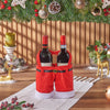 Santa’s Holiday Wine Duo Bag, Christmas gift, Christmas, wine gift, wine, holiday gift, holiday, Los Angeles delivery