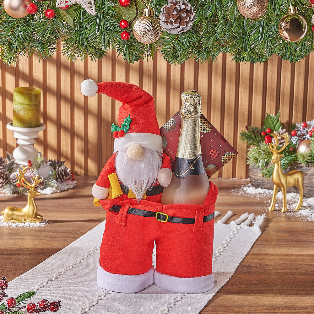Festive Sparkling Wine Holiday Set – how the gift is presented
