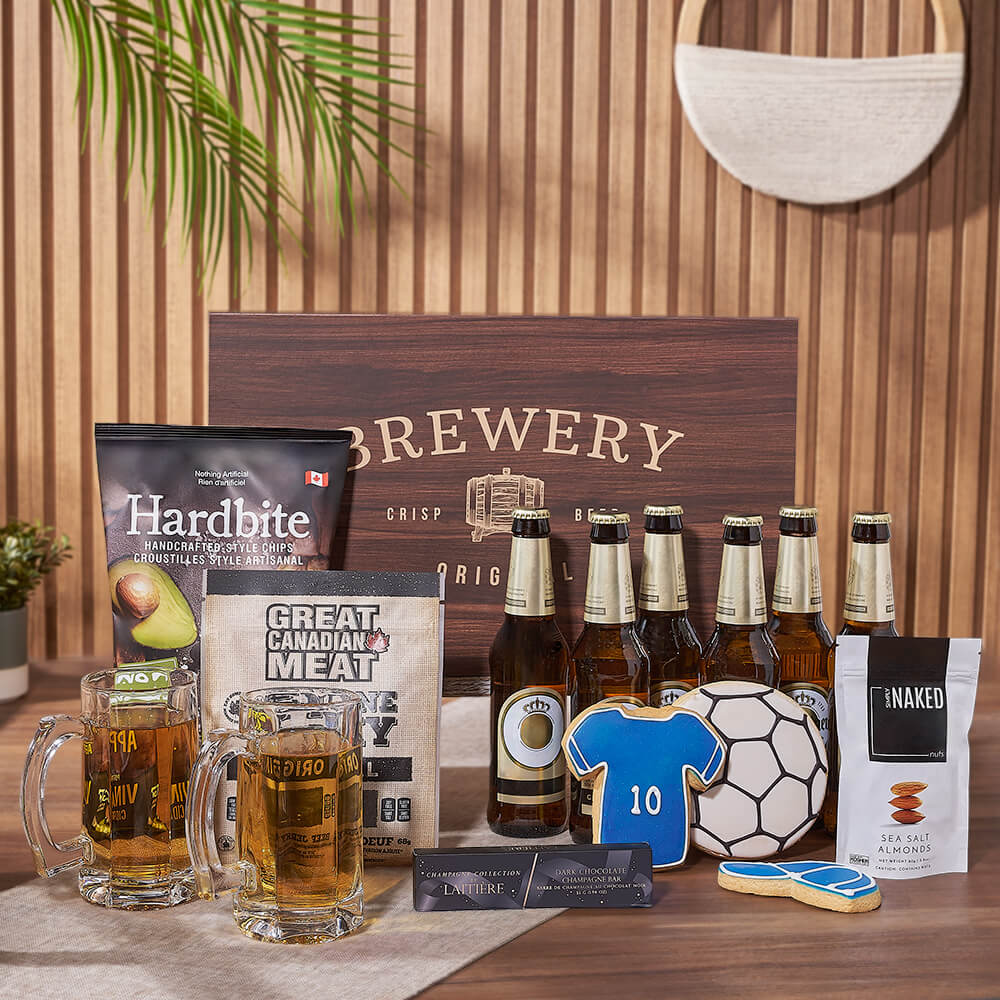 Sports Fan &amp; Beer Gift Set, beer gift, beer, cookie gift, cookie, sports gift, sports, Los Angeles delivery